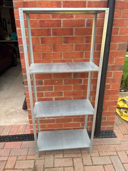 Photo of free Metal storage shelf unit (Pr4 2WA) #1