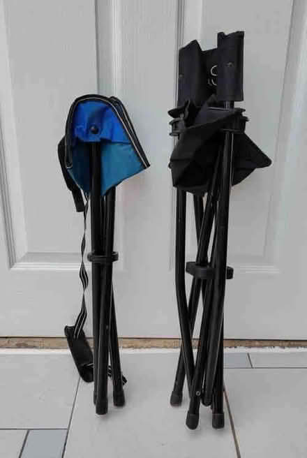 Photo of free Two fold-up picnic chairs; 3-leg and 4-leg (Woosehill RG41) #2