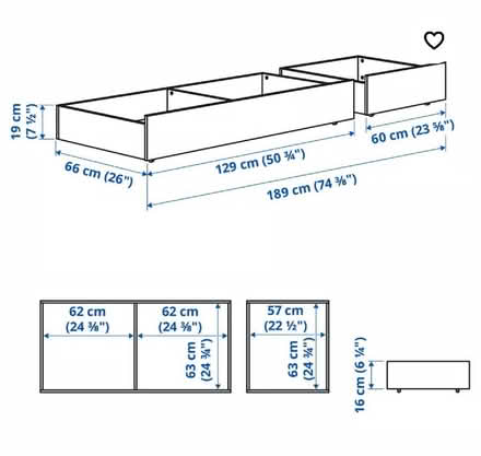 Photo of free Underbed storage drawers (Earley RG6) #2