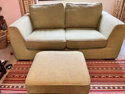 Photo of free 2 Seater Green Sofa (CB25) #4