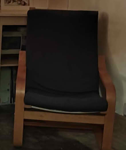 Photo of free One dark blue Ikea Poang chair (Penzance TR18) #1