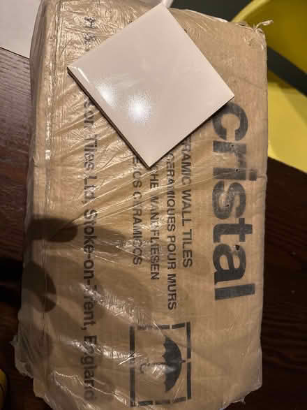 Photo of free White small square ceramic tiles (Kennington) #1