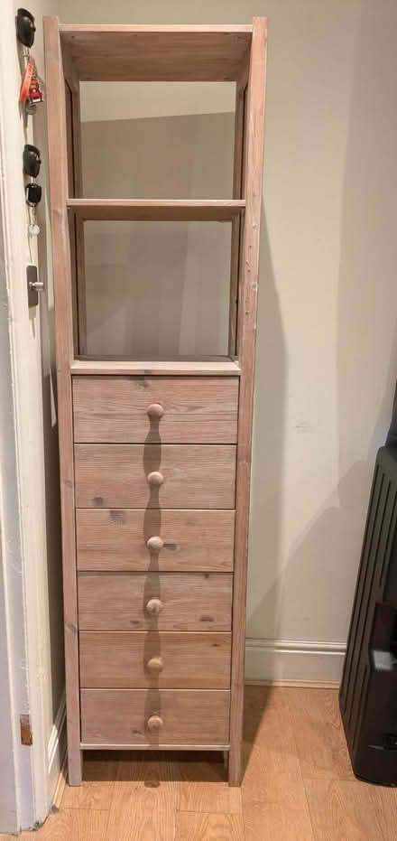 Photo of free Wooden drawers/shelf unit (SO40 3ng) #1