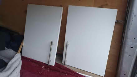 Photo of free White gloss kitchen cupboard doors (Preston Road BN1 6) #1