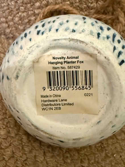 Photo of free Novelty Fox Planter (New Southgate, N11) #3