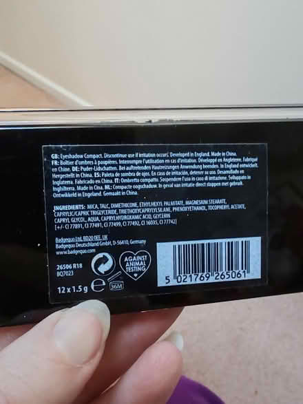 Photo of free Technic eyeshadow palette (Barbourne, WR1) #2