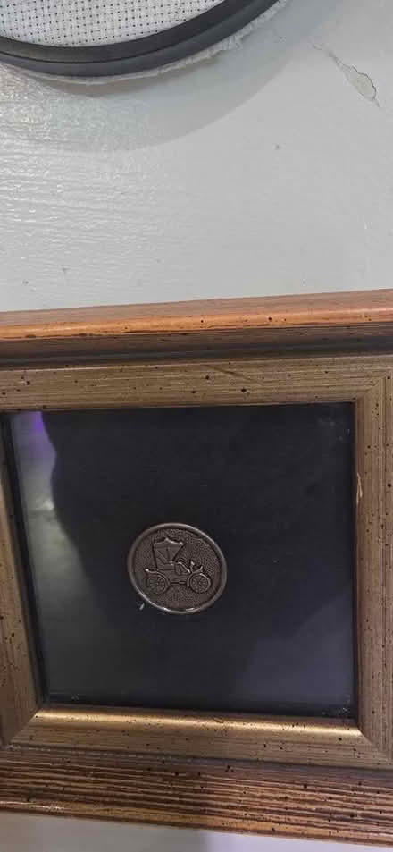 Photo of free Vintage Framed Model T Button (Bellflower) #3