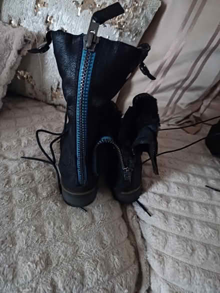 Photo of free 2 pairs Size 4 boots fur lined (Malvern Link WR14) #2