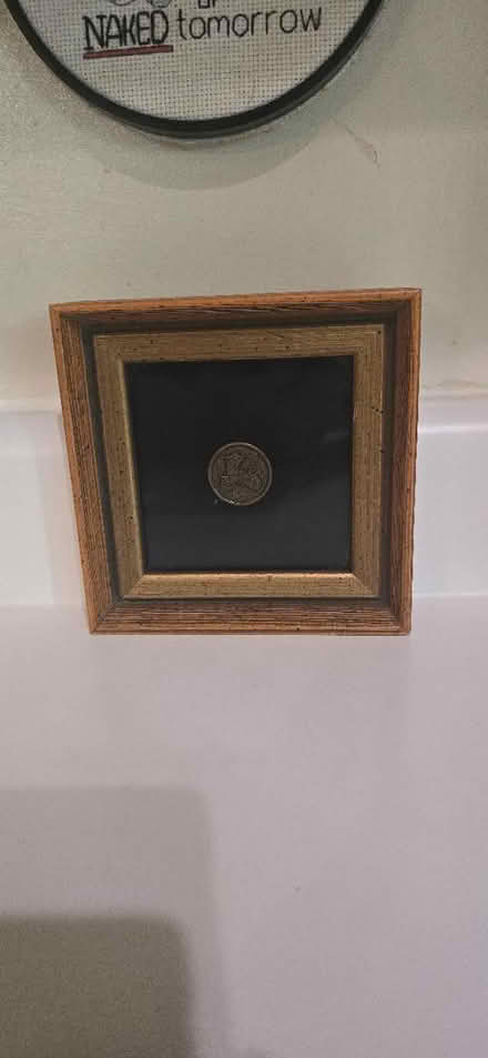 Photo of free Vintage Framed Model T Button (Bellflower) #1
