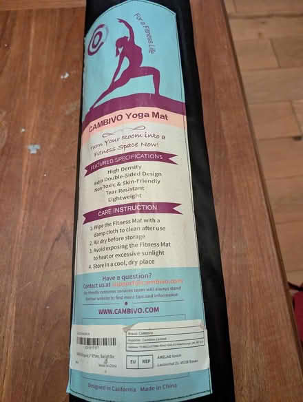 Photo of free CAMBIVO Yoga matt 6ft x 4ft (HD2) #1