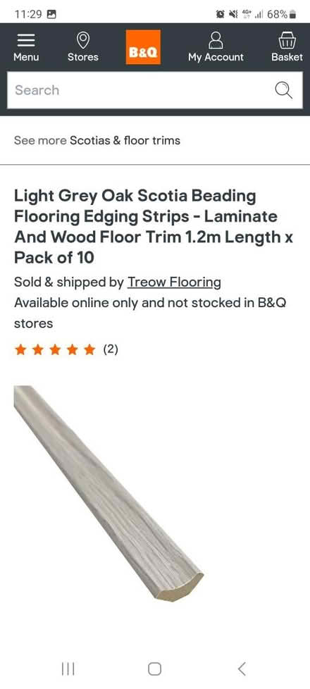Photo of free Laminate trim - grey colour (Dallington, Northampton) #1