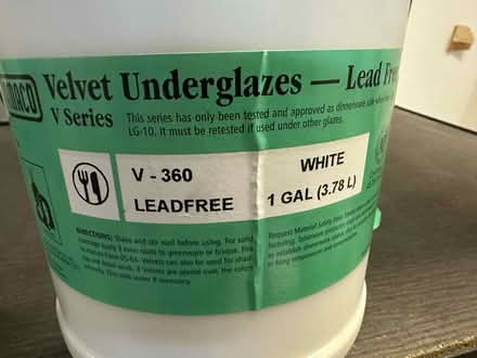 Photo of free Underglaze White gallon (1020 Sonoma blvd #D Vallejo) #1