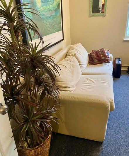 Photo of free Comfortable IKEA white cloth sofa (Pacifica, CA) #2