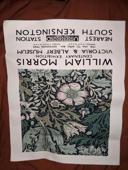 Photo of free William Morris print on fabric (Middlewood S35) #1