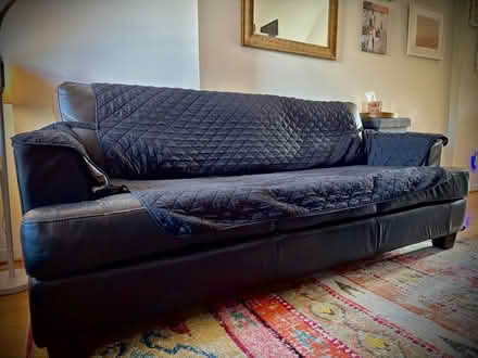 Photo of free Faux Leather Sofa & Chair/Ottoman (Shaw) #3