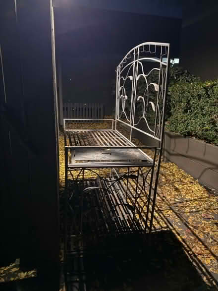 Photo of free Metal baker’s rack or plant stand (Valencia Avenue, Sunnyvale) #2