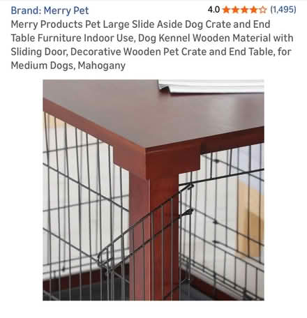 Photo of free Dog crate end table (Lexington 02420) #1