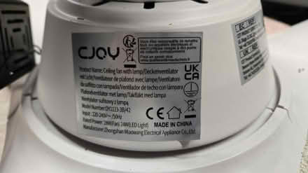 Photo of free Ceiling fan light w/o remote contro (Reading RG6) #2