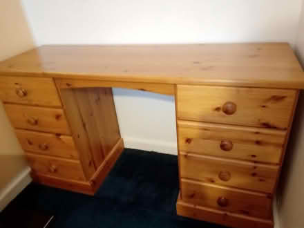 Photo of free Large pine desk (Orton Goldhay) #2