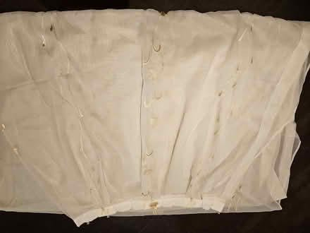 Photo of free Cream Curtain with gold design (Lower Morden SM3) #1