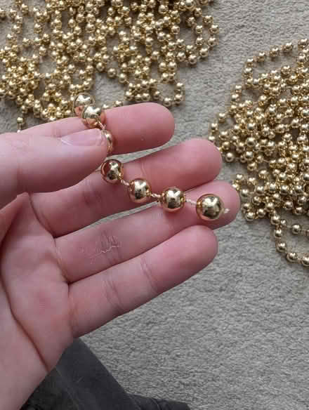 Photo of free 2 approx. 3 meter long gold decorations (Cranham Gate GL3) #1