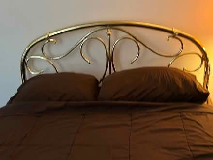Photo of free Queen brass bed (Whiting, Manchester) #1