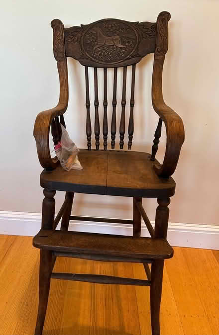 Photo of free WOOD WORKERS: Re-glue child’s chair (San Carlos-El Camino near Hull) #1