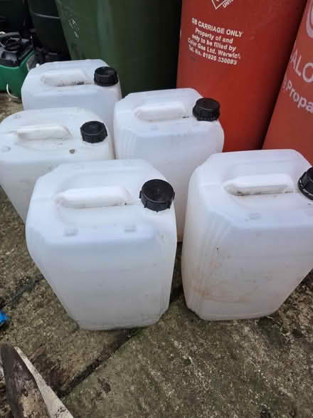 Photo of free 5 x 25 litre water containers (Oakley HP18) #1