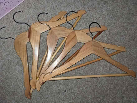 Photo of free Child size wooden hangers (Middlewood S35) #1