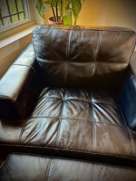 Photo of free Faux Leather Sofa & Chair/Ottoman (Shaw) #4