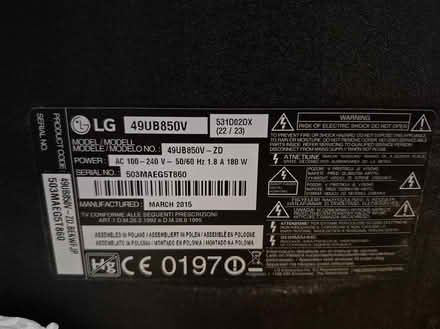 Photo of free lg 49" 4k smart tv (Feltham TW14) #4