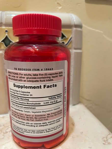 Photo of free Creatine supplement (85/Saratoga Ave) #2
