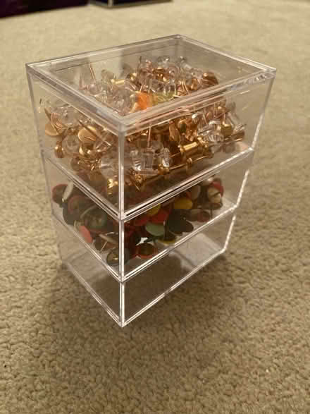 Photo of free Stacking stationary storage inc notice board pins (North Tonbridge TN10) #1