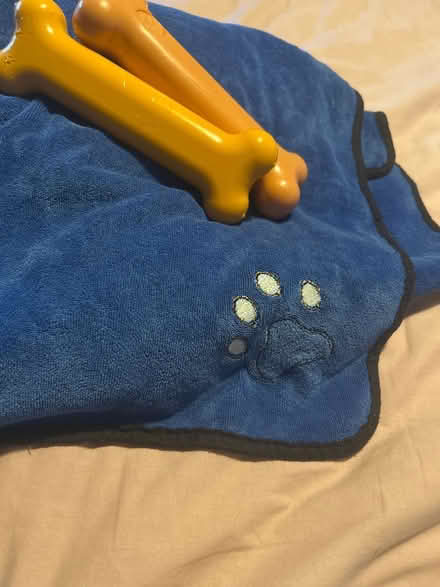 Photo of free Two tasty dog bones and towel (Bedford MK41) #2