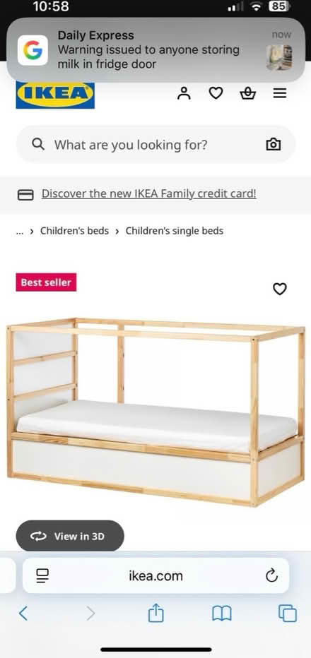 Photo of free IKEA Kura bed (MK41 bedford) #2