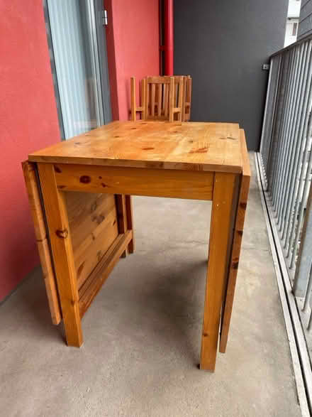 Photo of free Pine dining table and 4 chairs (By Hackney Downs station E5) #4
