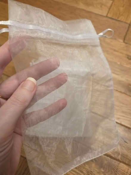 Photo of free 7 Silver Mesh/Gauze Drawstring Bags (Prestwich M25) #3