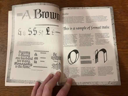 Photo of free calligraphy tutorial book (Woodinville) #3