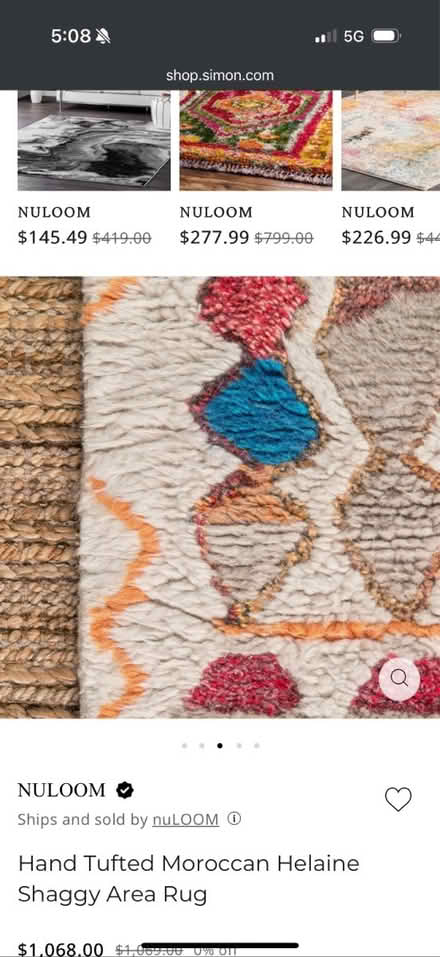 Photo of free Wool rug 5x8 (Washington DC) #2