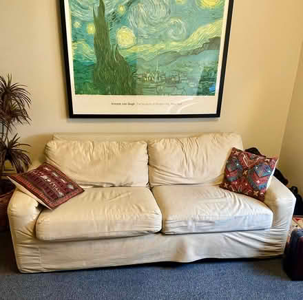 Photo of free Comfortable IKEA white cloth sofa (Pacifica, CA) #1