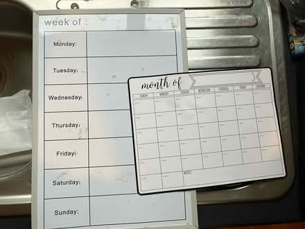 Photo of free 2 x White board weekly planners (ME1) #1