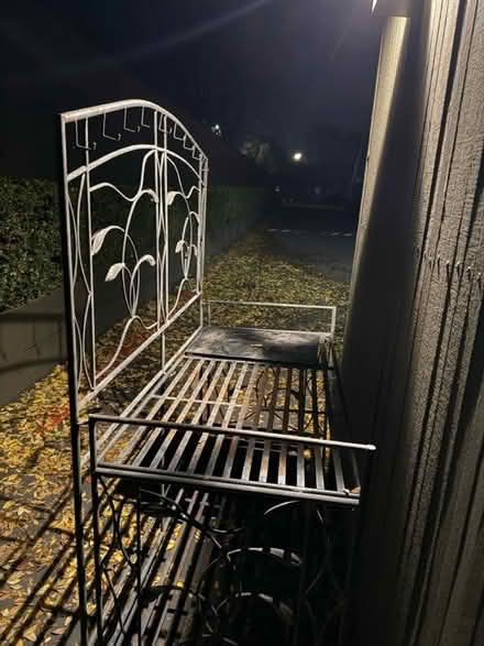 Photo of free Metal baker’s rack or plant stand (Valencia Avenue, Sunnyvale) #4