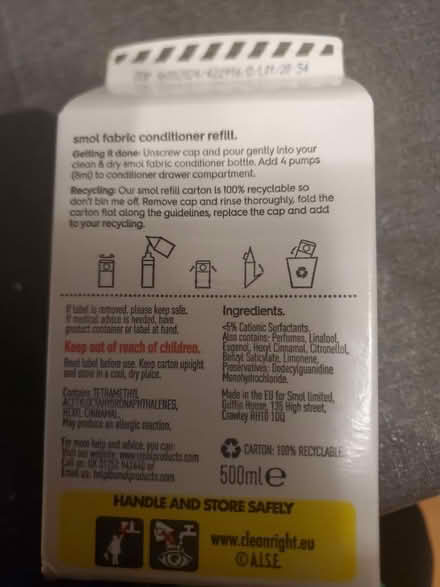 Photo of free 3 x smol fabric conditioner (OX14 (Caldecott)) #3