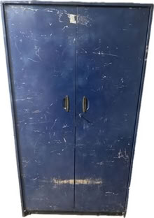 Photo of free Blue Metal Cabinet (farmington hills) #1