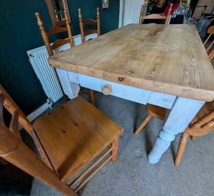 Photo of free Pine Dining table only (Clermiston EH4) #2