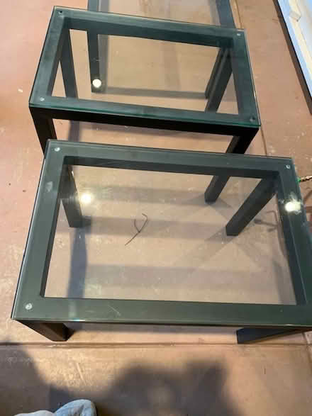 Photo of free Glass coffee table and 2 end tables (Central Portola Valley) #2
