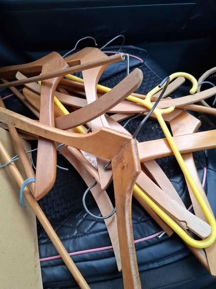 Photo of free Wooden coat hangers (Henlow SG16) #1
