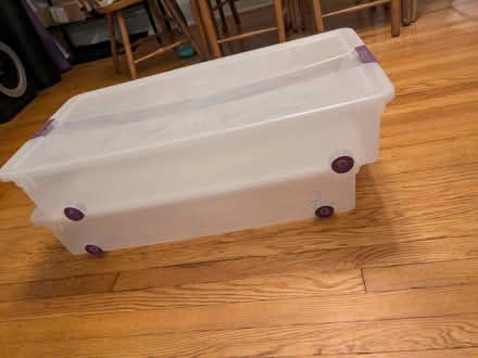 Photo of free Under bed storage containers (Powder house square) #2