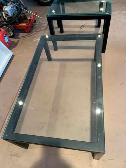 Photo of free Glass coffee table and 2 end tables (Central Portola Valley) #1