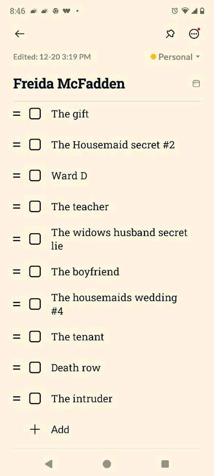 Photo of Freida McFadden books (Nyc) #3